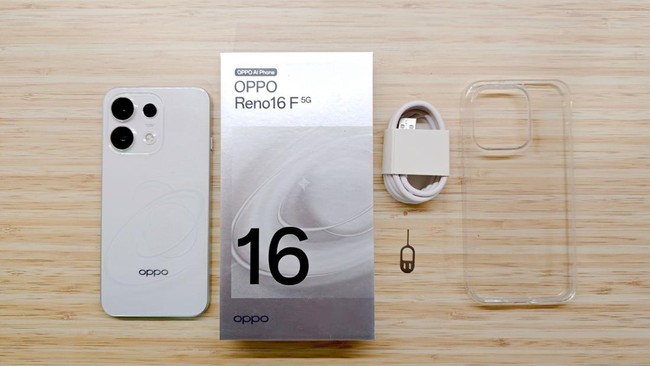 Oppo Reno 16 F 5G Eco Pack Resmi Hadir di Indonesia, Tawarkan Memori Lebih Besar dengan Harga Tetap