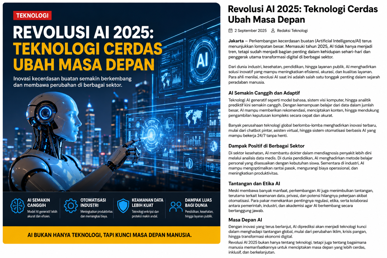Revolusi AI 2026: Teknologi Cerdas Semakin Mengubah Masa Depan Manusia